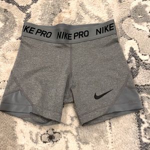 Heather gray Nike pro spandex girls small